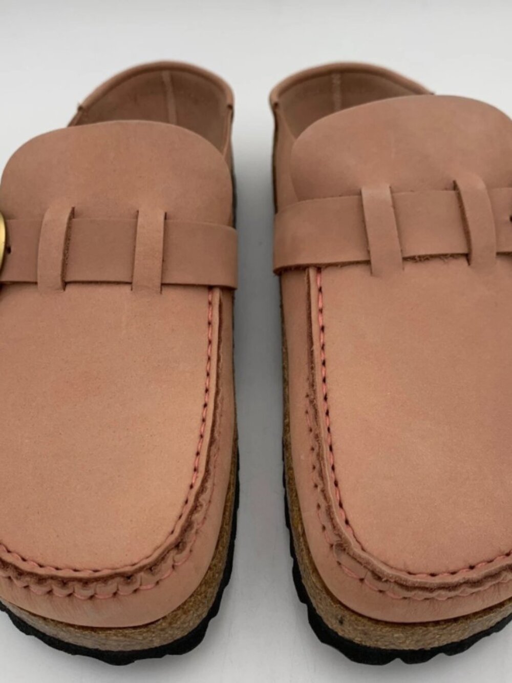 Birkenstock Buckley Old Rose Nubuck Leather Narrow Width Clogs
